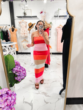 Feeling Like Summer Stripe Skirt (Multi)