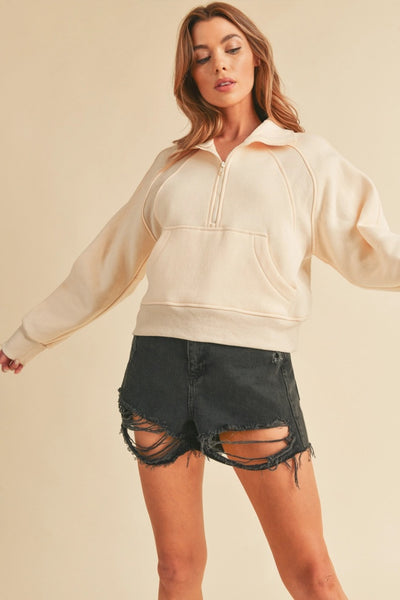 She's Easygoing Pullover Sweater (Sand)