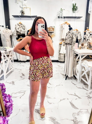 Bloom Behavior Flowy Shorts (Pink)