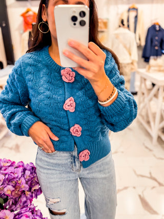 You’ll Be Alright Cardigan (Blue)