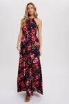 Scarlett Halter Maxi Dress (Navy)