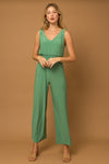 Keep It Simple Jumpsuit (Sage)