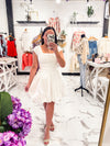 Mrs. Perfect Bubble Dress (Off White)