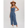 Weekend Trip Denim Jumpsuit (Medium Wash)