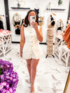 Carefree Linen Vest (White)