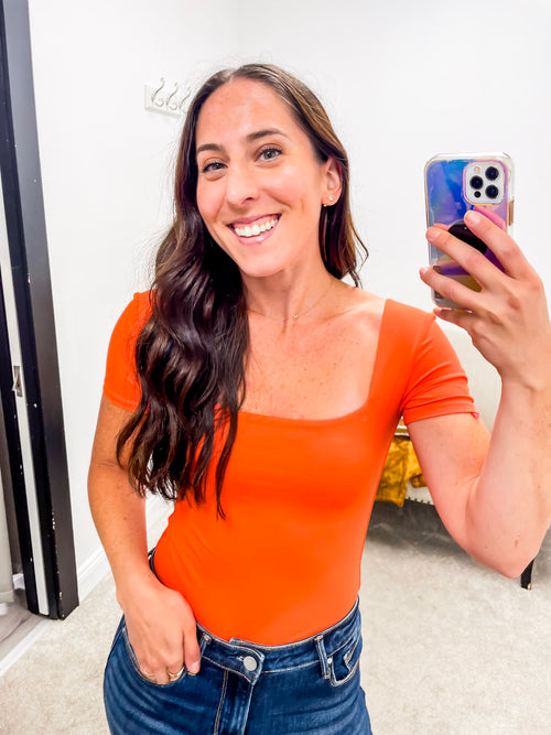Stacey Second Skin Contour Bodysuit (Poppy)