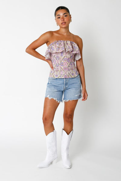 Feeling Hopeful Corset Top (Pink Lavender)