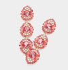 Camila Stone Dangle Earrings (Coral)