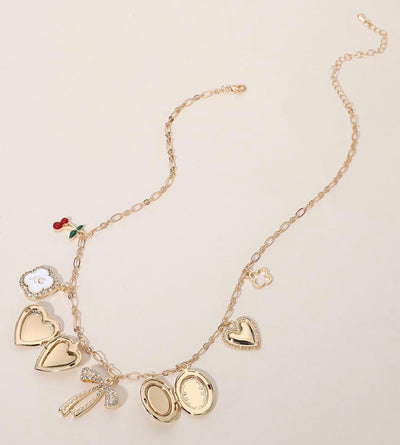 Margaret Charm Necklace (Gold)