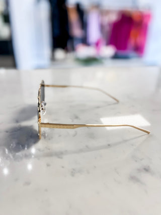 Blake Aviator Sunglasses (Gold)
