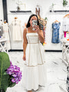 That Summer Feeling Contrast Dress (Off White)