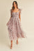 Fairytale Tiered Midi Dress (Purple)