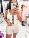 Easy Does It Linen Shorts (Sand)