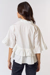 A Total Flirt Ruffle Blouse (Off White)