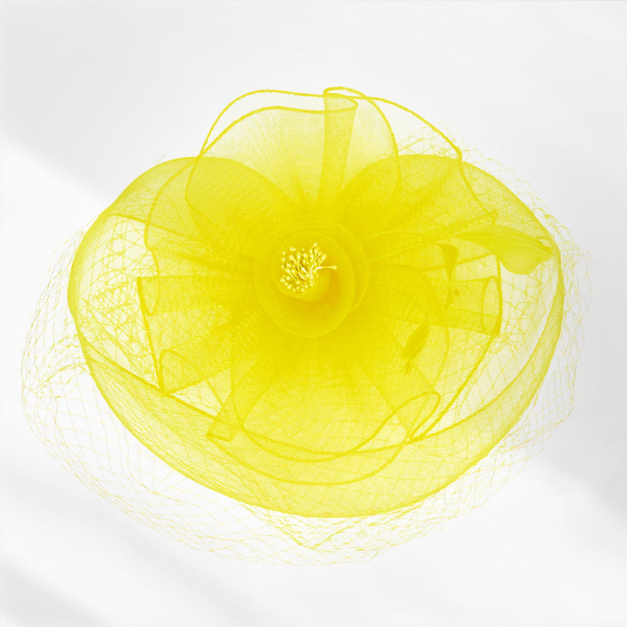First Ever Stakes Fascinator (Yellow)