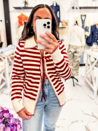 Stripe Holiday Sweater