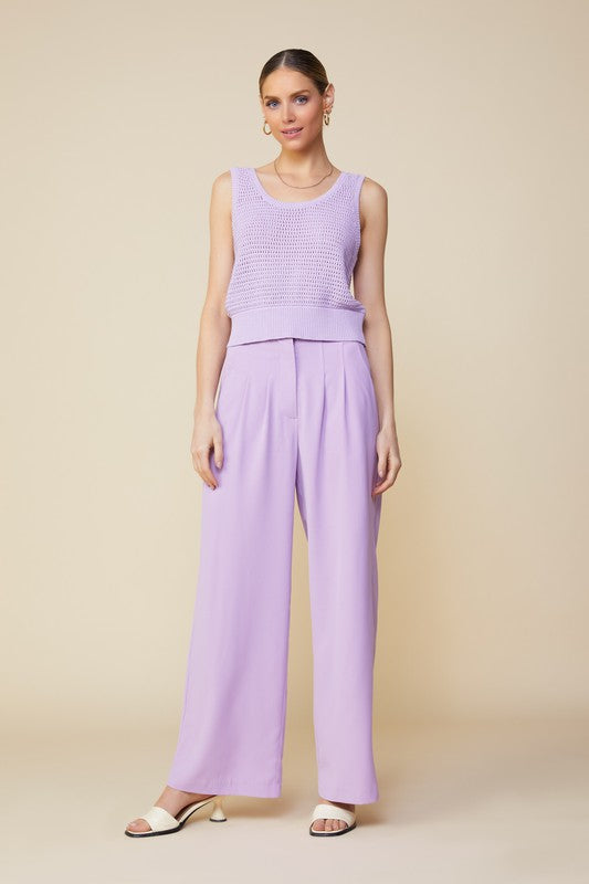 Total Confidence Knit Top (Lilac)