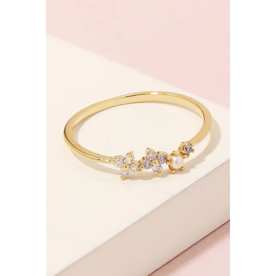 Bridget Pearly Ring (Gold)