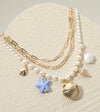 Ariel Charm Layered Necklace (Gold)