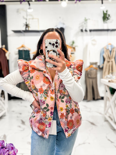 Bella V Boutique How to Style A Floral Print Vest