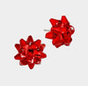 Put A Bow On It Stud Earrings (Red)