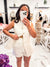 Carefree Linen Shorts (White)