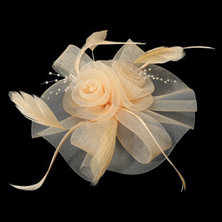 Reserved Seating Fascinator (Beige)