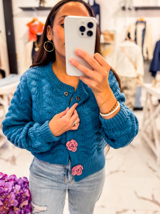 You’ll Be Alright Cardigan (Blue)