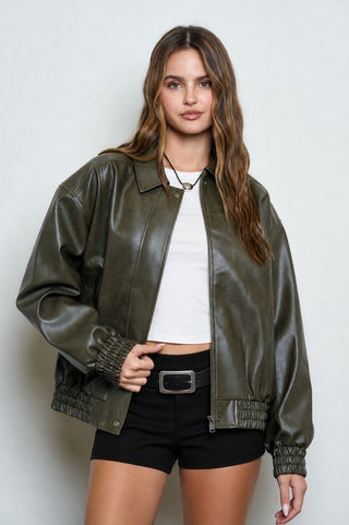 The Cool Factor Bomber Jacket (Olive)