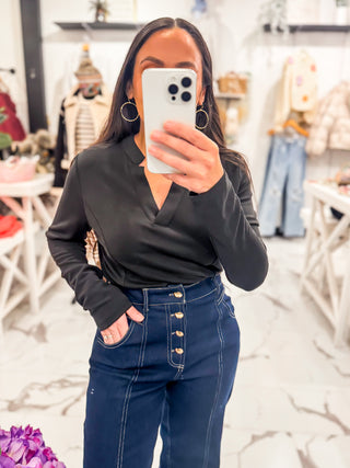 All She Is Long Sleeve Top (Black)