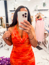 Watercolor Mesh Dress
