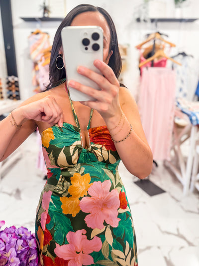 Bold Floral Maxi Dress