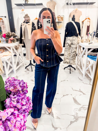 Dreaming Of You Denim Pants Indigo