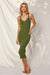 Like A Glove Knit Midi Dress (Green)