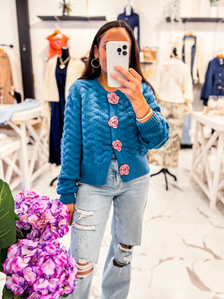 You’ll Be Alright Cardigan (Blue)