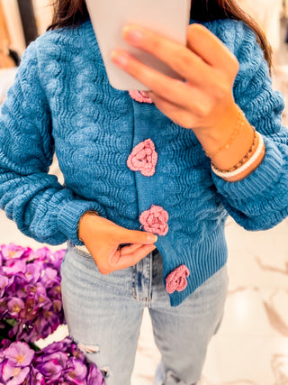 You’ll Be Alright Cardigan (Blue)