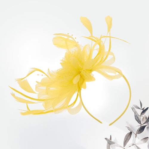 Easy Goer Fascinator (Yellow)