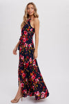 Scarlett Halter Maxi Dress (Navy)