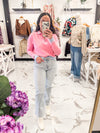 My favorite Pair Cropped Flare Jeans (Light Wash)