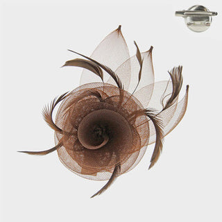 Opening Day Fascinator (Brown)