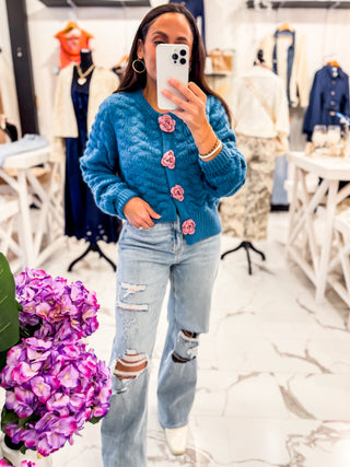You’ll Be Alright Cardigan (Blue)
