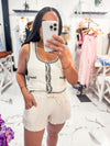 Easy Does It Linen Shorts (Sand)