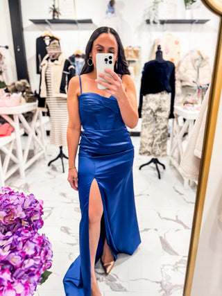 Steal the Spotlight Dress Soft Navy
