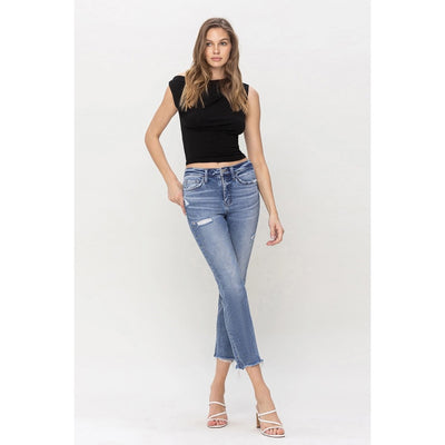 The Best Part Straight Jeans (Medium Wash)