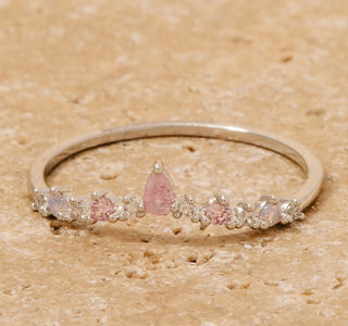 Beatrice Crown Dainty Ring (Silver)