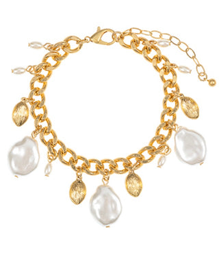 Perla Charm Bracelet (Vintage Gold)