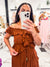 The Sienna Slay Ruffle Top Sand