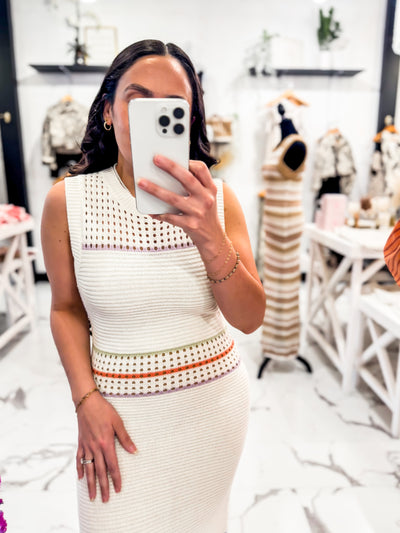 Fringe With Benefits Dress (Ivory)