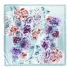Poppy Floral Silk Scarf (Mint)
