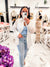 Sagamore Weekends Stripe Oversize Top (White/Blue)